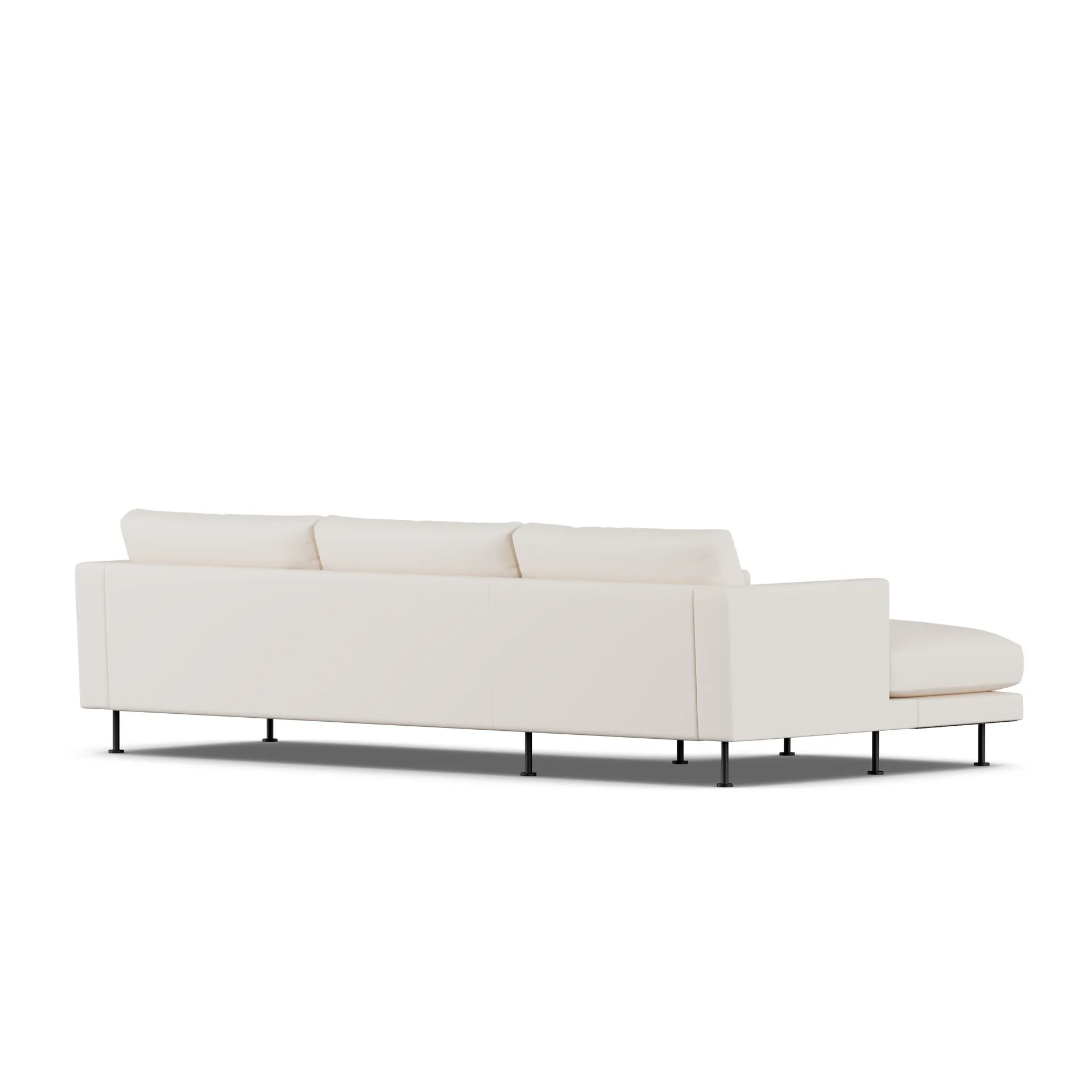 Bredhult Sofa, Caleido Beige 9600-Schwarzer Stahl, 2,5-sitzig C2 1898