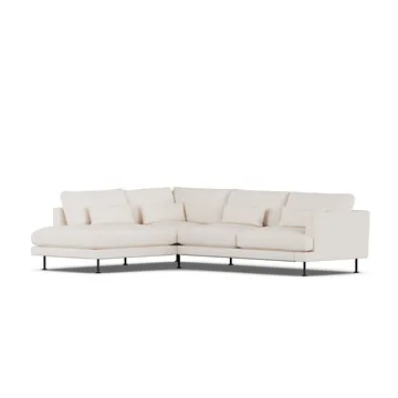 Bredhult Sofa - Caleido Beige 9600-Schwarzer Stahl, 3-sitzig A2 - 1898