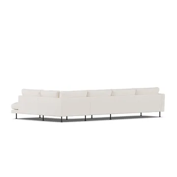 Bredhult Sofa - Caleido Beige 9600-Schwarzer Stahl, 4-sitzig B1 - 1898