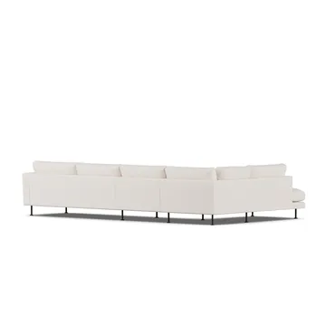 Bredhult Sofa - Caleido Beige 9600-Schwarzer Stahl, 4-sitzig B2 - 1898