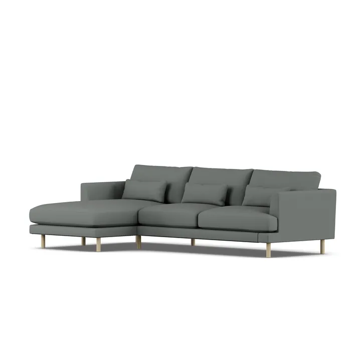 Bredhult Sofa - Caleido Grey 1240-Eiche weiß geölt, 2,5-sitzig C2 - 1898