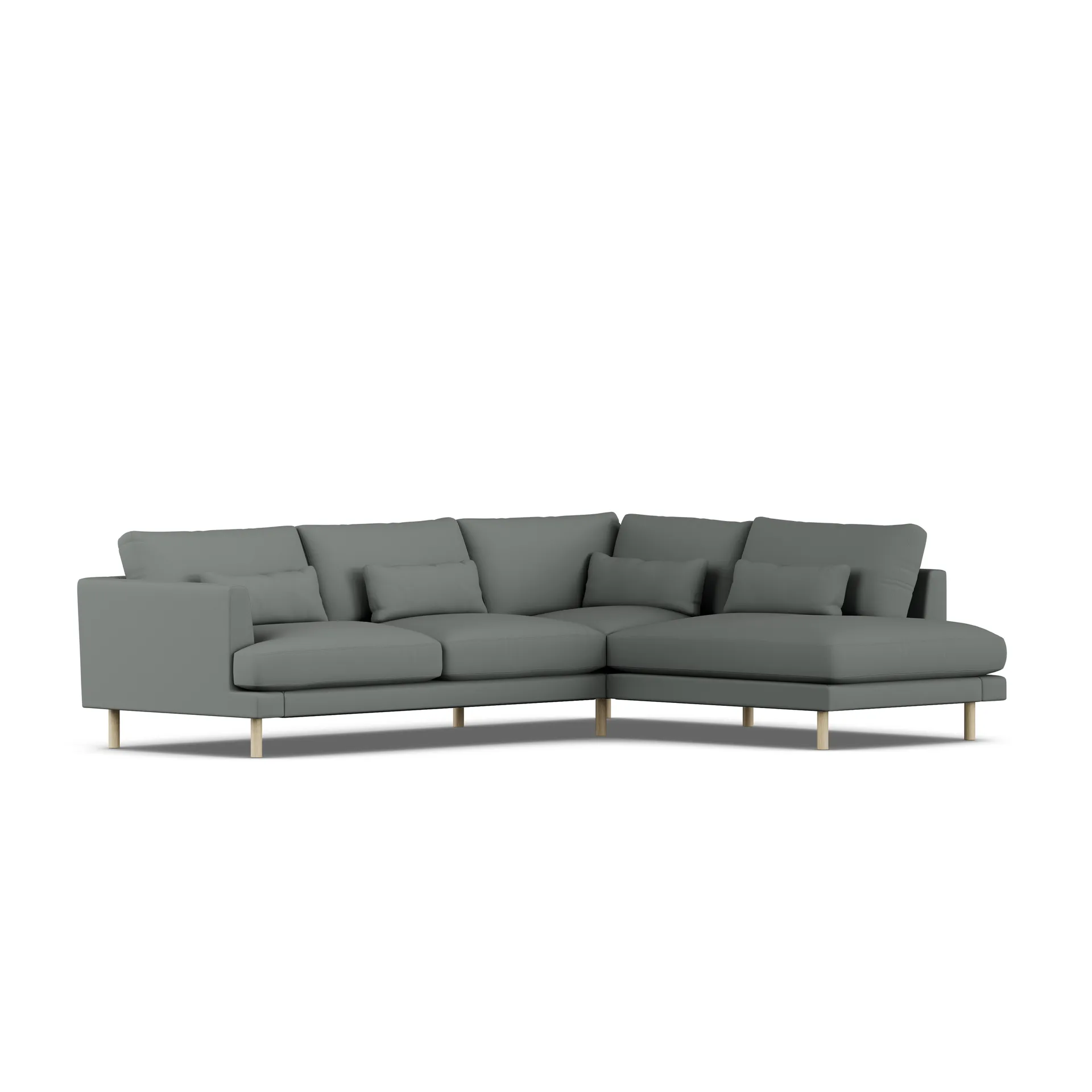 Bredhult Sofa, Caleido Grey 1240-Eiche weiß geölt, 3-sitzig A1 1898