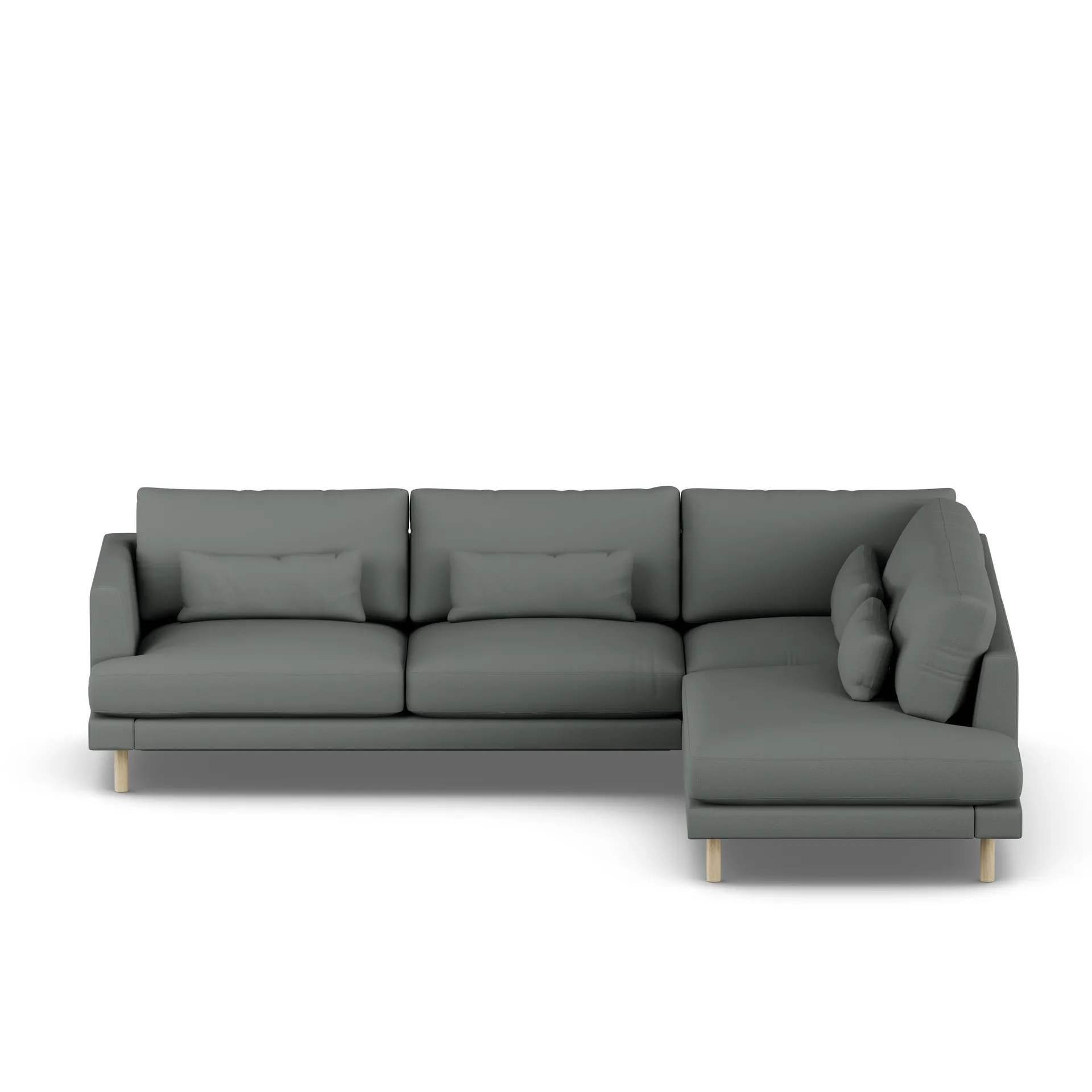 Bredhult Sofa, Caleido Grey 1240-Eiche weiß geölt, 3-sitzig A1 1898