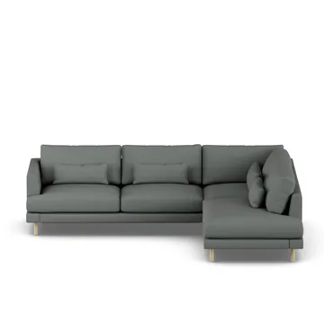 Bredhult Sofa - Caleido Grey 1240-Eiche weiß geölt, 3-sitzig A1 - 1898