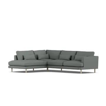 Bredhult Sofa - Caleido Grey 1240-Eiche weiß geölt, 3-sitzig A2 - 1898