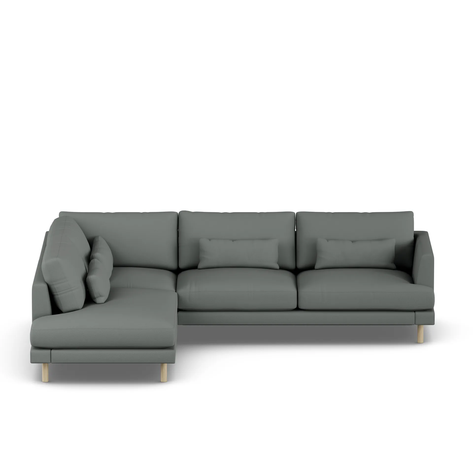 Bredhult Sofa, Caleido Grey 1240-Eiche weiß geölt, 3-sitzig A2 1898