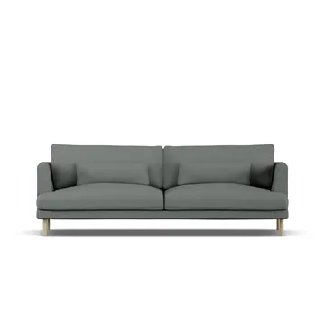 Bredhult Sofa - Caleido Grey 1240-Eiche weiß geölt, 3-sitzig - 1898