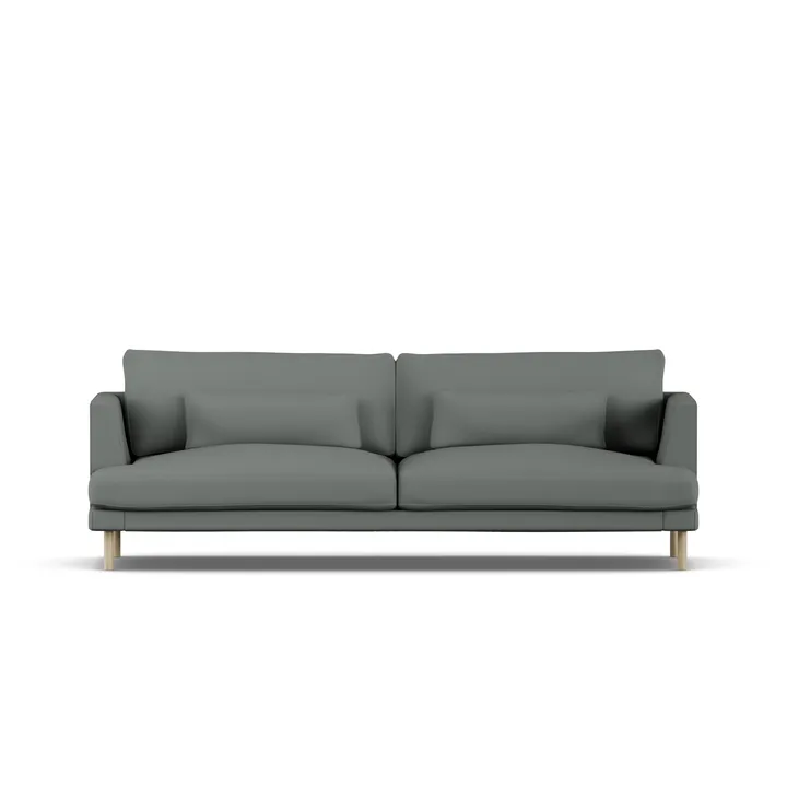 Bredhult Sofa - Caleido Grey 1240-Eiche weiß geölt, 3-sitzig - 1898