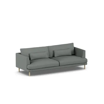 Bredhult Sofa - Caleido Grey 1240-Eiche weiß geölt, 3-sitzig - 1898
