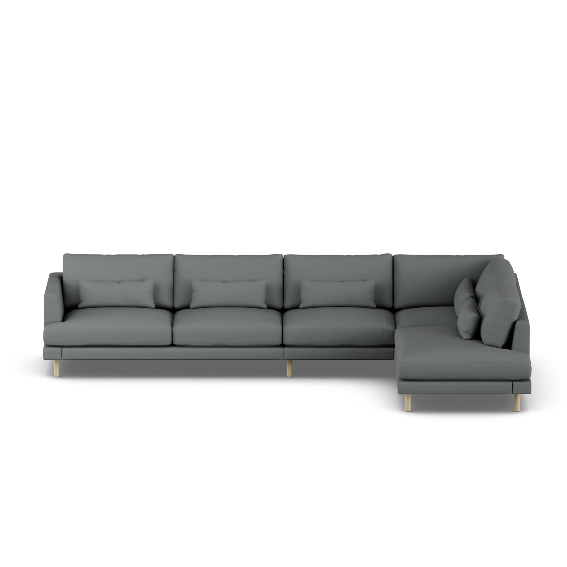 Bredhult Sofa, Caleido Grey 1240-Eiche weiß geölt, 4-sitzig B1 1898
