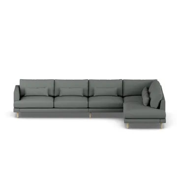 Bredhult Sofa - Caleido Grey 1240-Eiche weiß geölt, 4-sitzig B1 - 1898