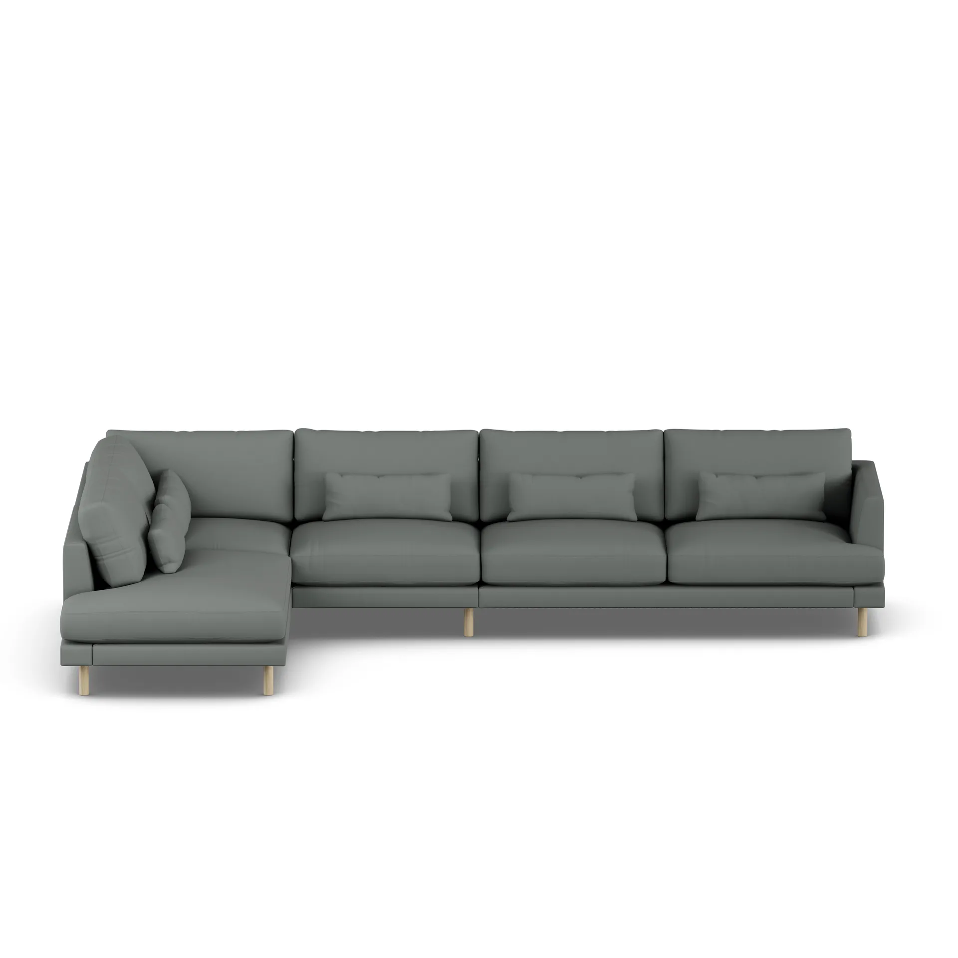 Bredhult Sofa, Caleido Grey 1240-Eiche weiß geölt, 4-sitzig B2 1898