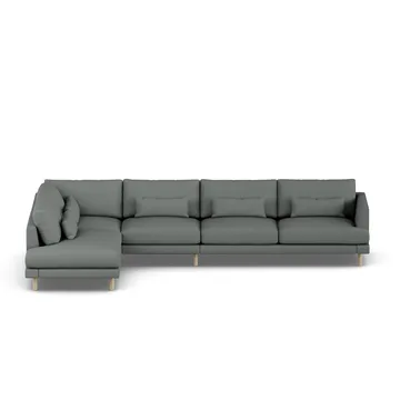 Bredhult Sofa - Caleido Grey 1240-Eiche weiß geölt, 4-sitzig B2 - 1898