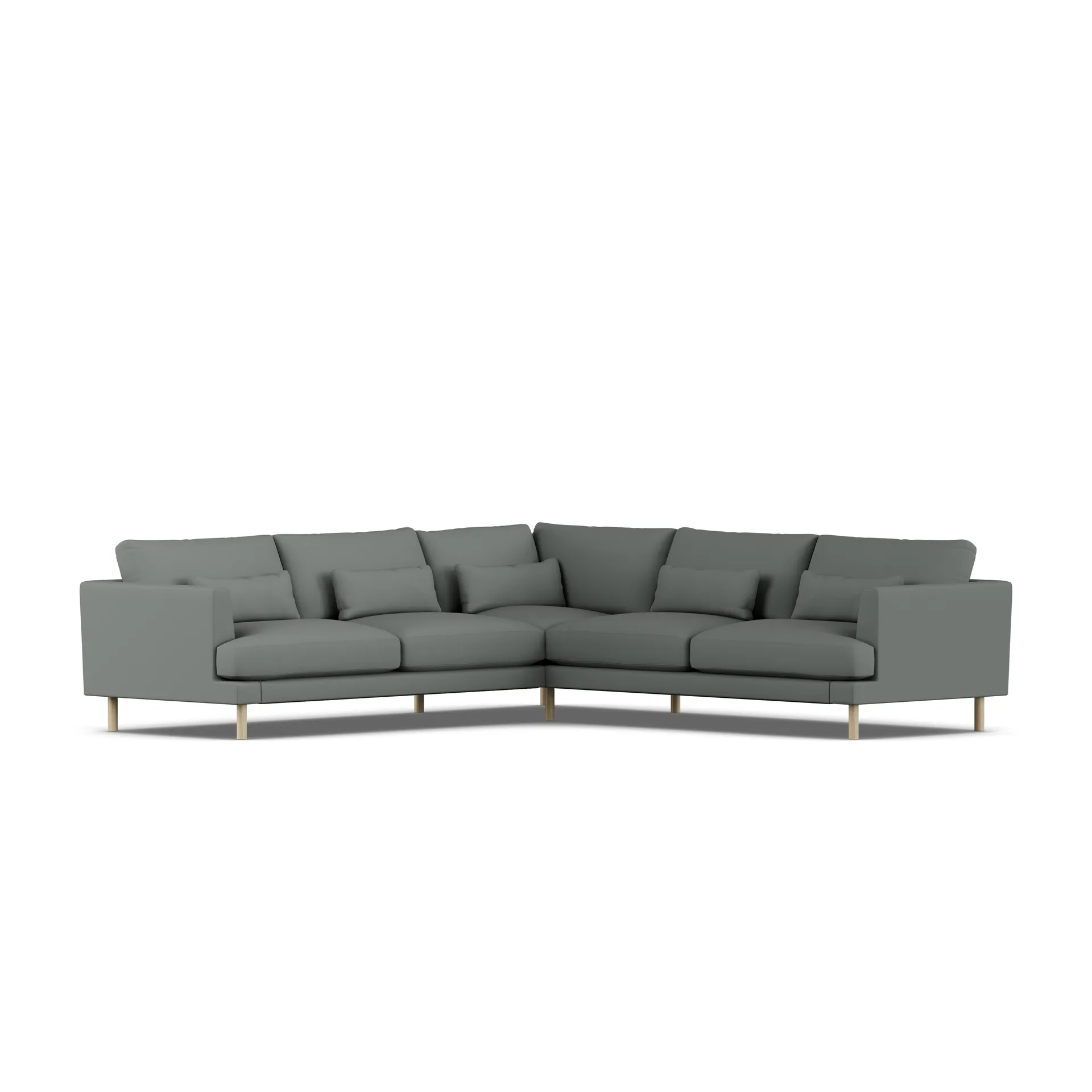 Bredhult Sofa, Caleido Grey 1240-Eiche weiß geölt, Ecksofa F 1898