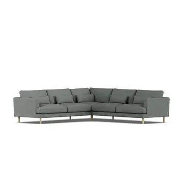 Bredhult Sofa - Caleido Grey 1240-Eiche weiß geölt, Ecksofa F - 1898