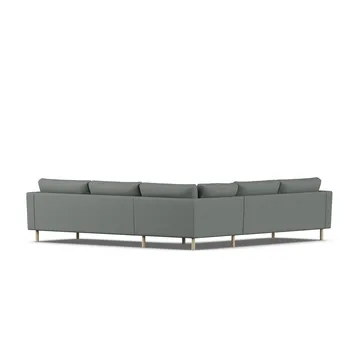 Bredhult Sofa - Caleido Grey 1240-Eiche weiß geölt, Ecksofa F - 1898
