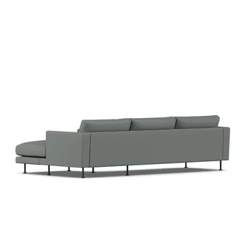 Bredhult Sofa - Caleido Grey 1240-Schwarzer Stahl, 2,5-sitzig C1 - 1898