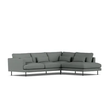 Bredhult Sofa - Caleido Grey 1240-Schwarzer Stahl, 3-sitzig A1 - 1898