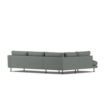 Bredhult Sofa - Caleido Grey 1240-Schwarzer Stahl, 3-sitzig A2 - 1898