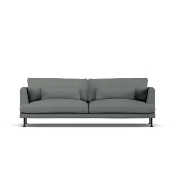 Bredhult Sofa - Caleido Grey 1240-Schwarzer Stahl, 3-sitzig - 1898