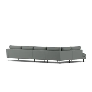 Bredhult Sofa - Caleido Grey 1240-Schwarzer Stahl, 4-sitzig B2 - 1898