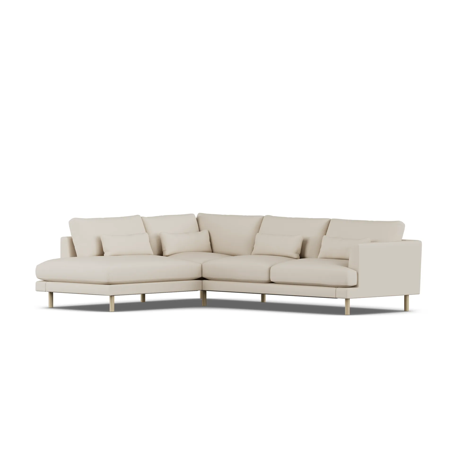 Bredhult Sofa, Jump Beige 1956-Eiche weiß geölt, 3-sitzig A2 1898
