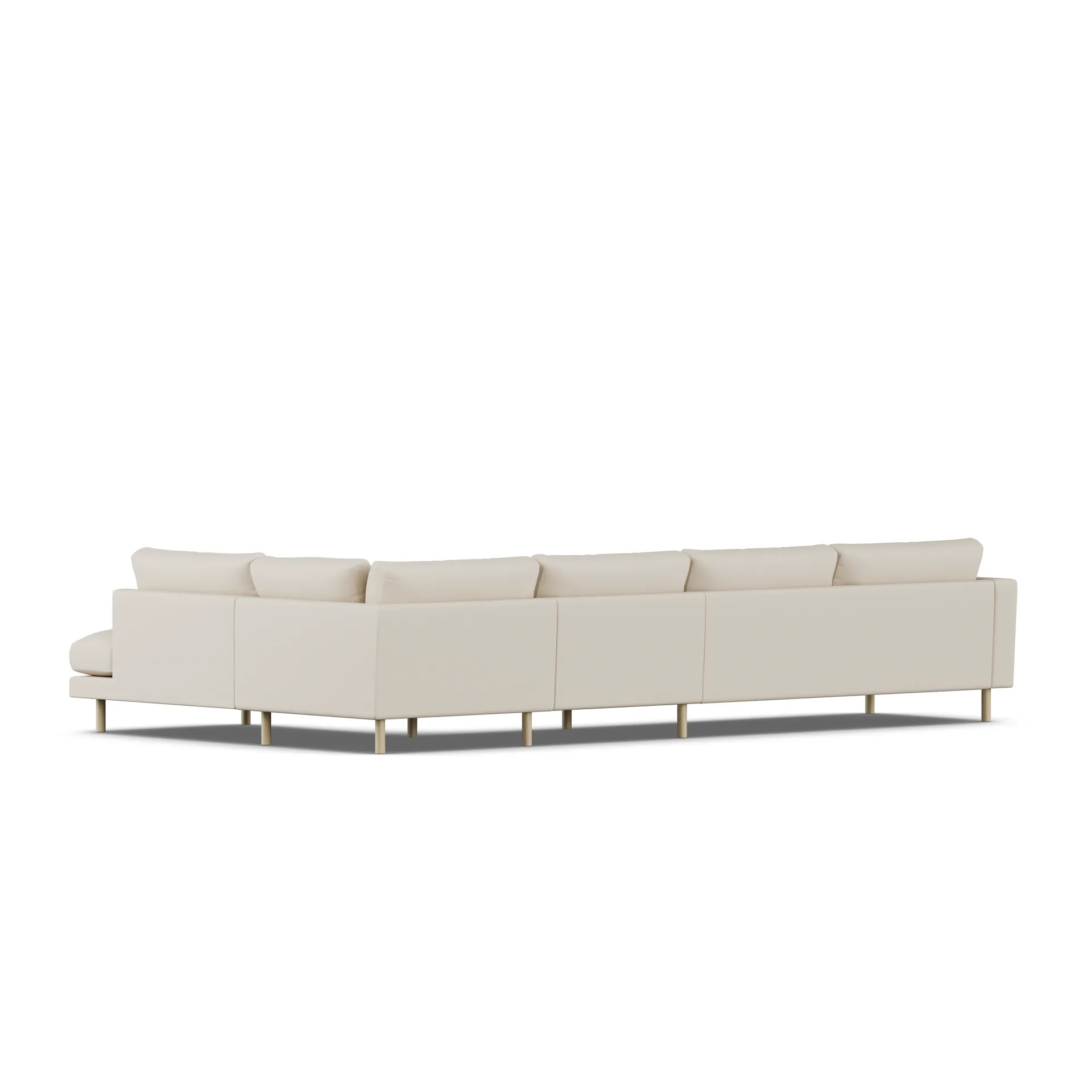 Bredhult Sofa, Jump Beige 1956-Eiche weiß geölt, 4-sitzig B1 1898