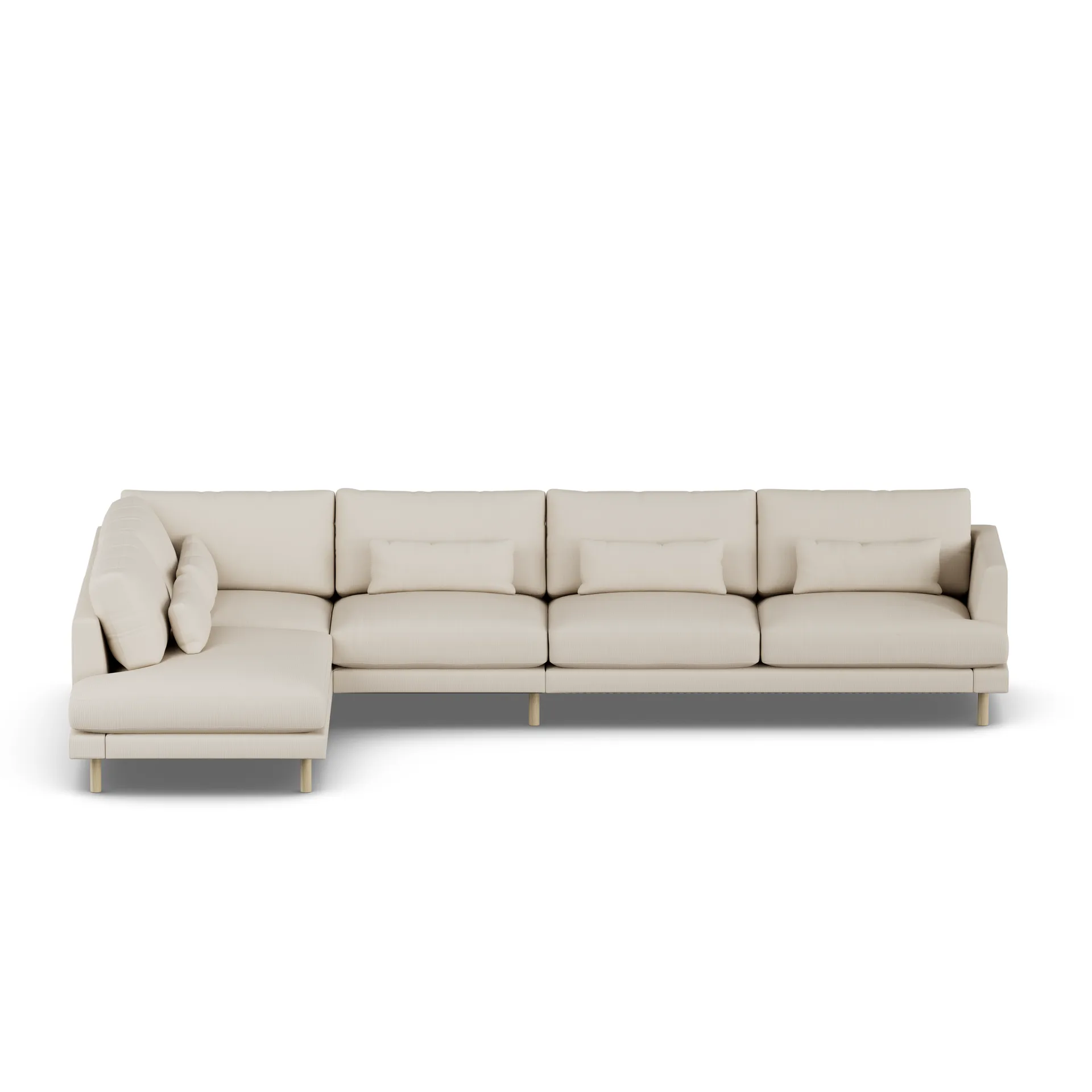 Bredhult Sofa, Jump Beige 1956-Eiche weiß geölt, 4-sitzig B2 1898