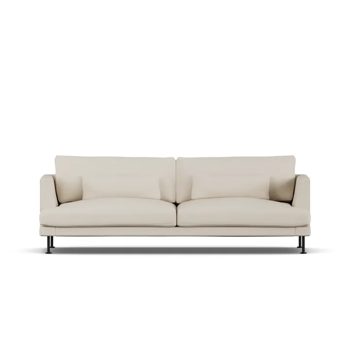 Bredhult Sofa - Jump Beige 1956-Schwarzer Stahl, 3-sitzig - 1898