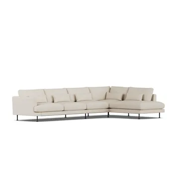 Bredhult Sofa - Jump Beige 1956-Schwarzer Stahl, 4-sitzig B1 - 1898