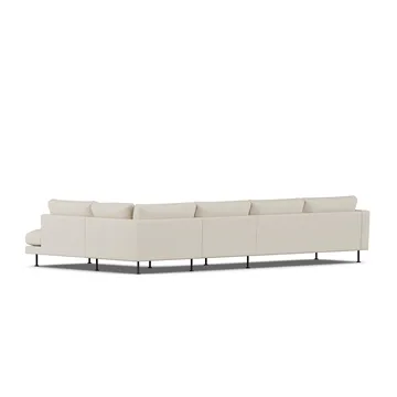 Bredhult Sofa - Jump Beige 1956-Schwarzer Stahl, 4-sitzig B1 - 1898