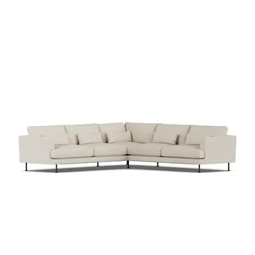 Bredhult Sofa - Jump Beige 1956-Schwarzer Stahl, Ecksofa F - 1898