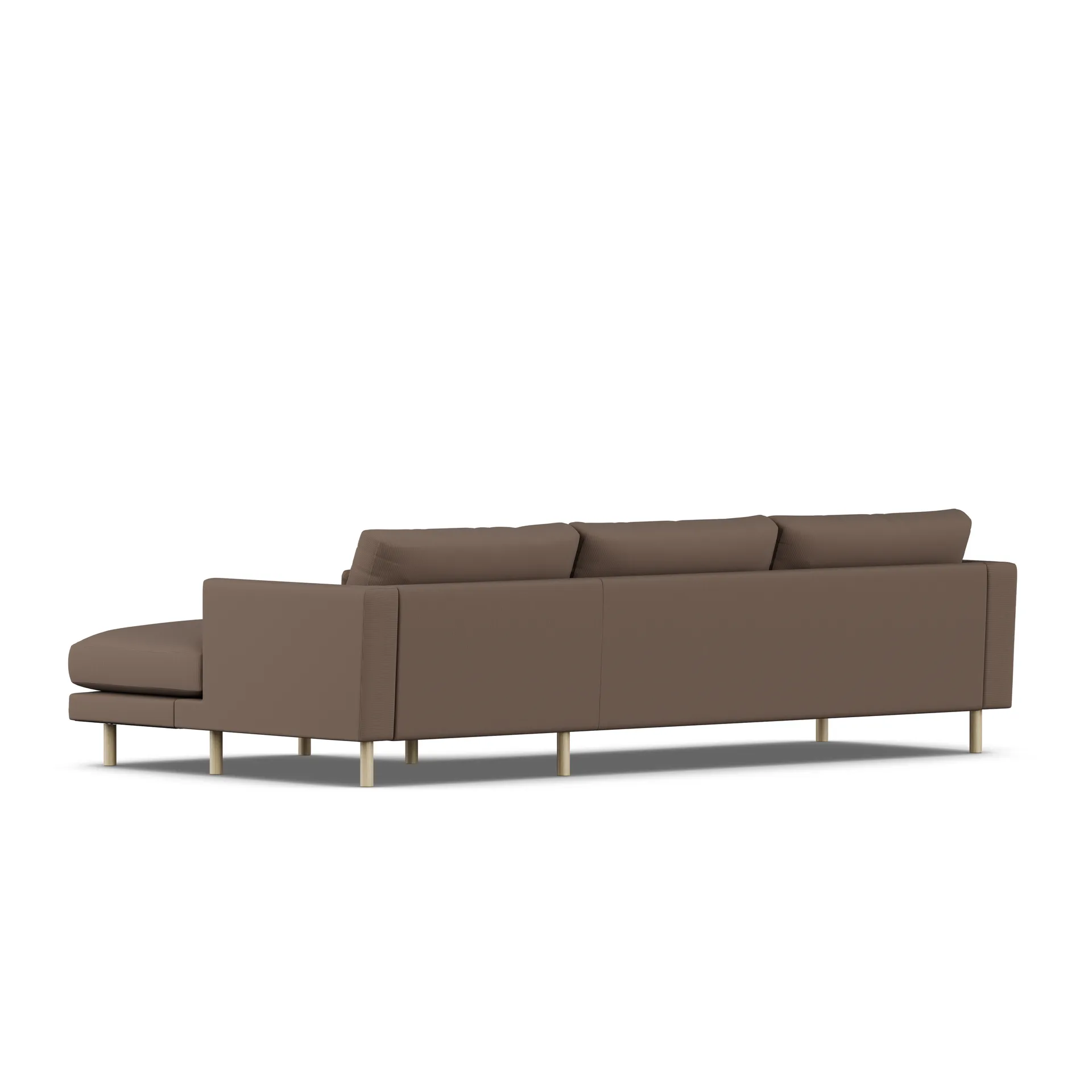 Bredhult Sofa, Jump Brown 1955-Eiche weiß geölt, 2,5-sitzig C1 1898