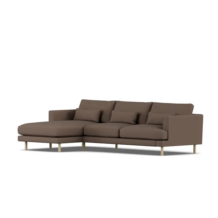 Bredhult Sofa - Jump Brown 1955-Eiche weiß geölt, 2,5-sitzig C2 - 1898