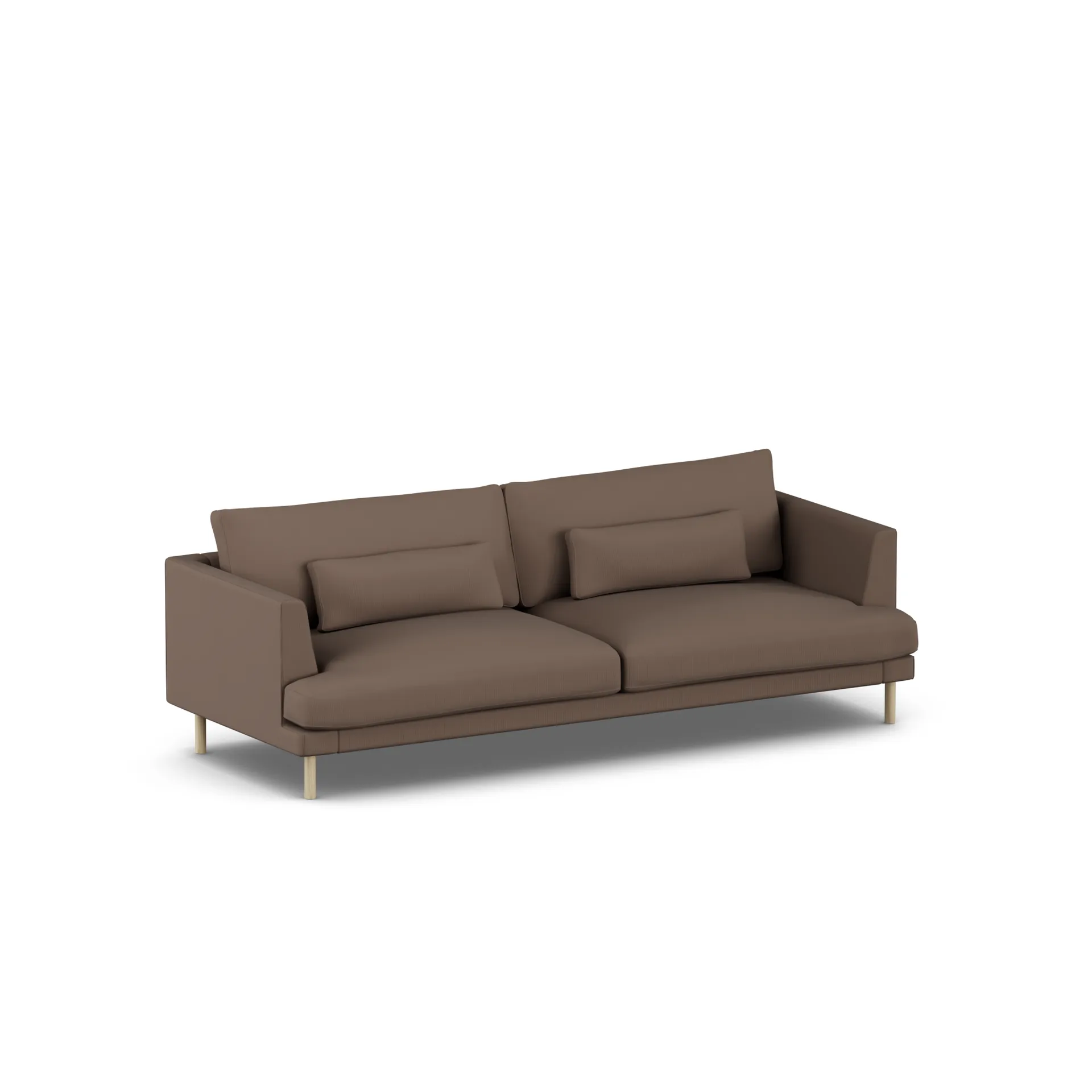 Bredhult Sofa, Jump Brown 1955-Eiche weiß geölt, 3-sitzig 1898