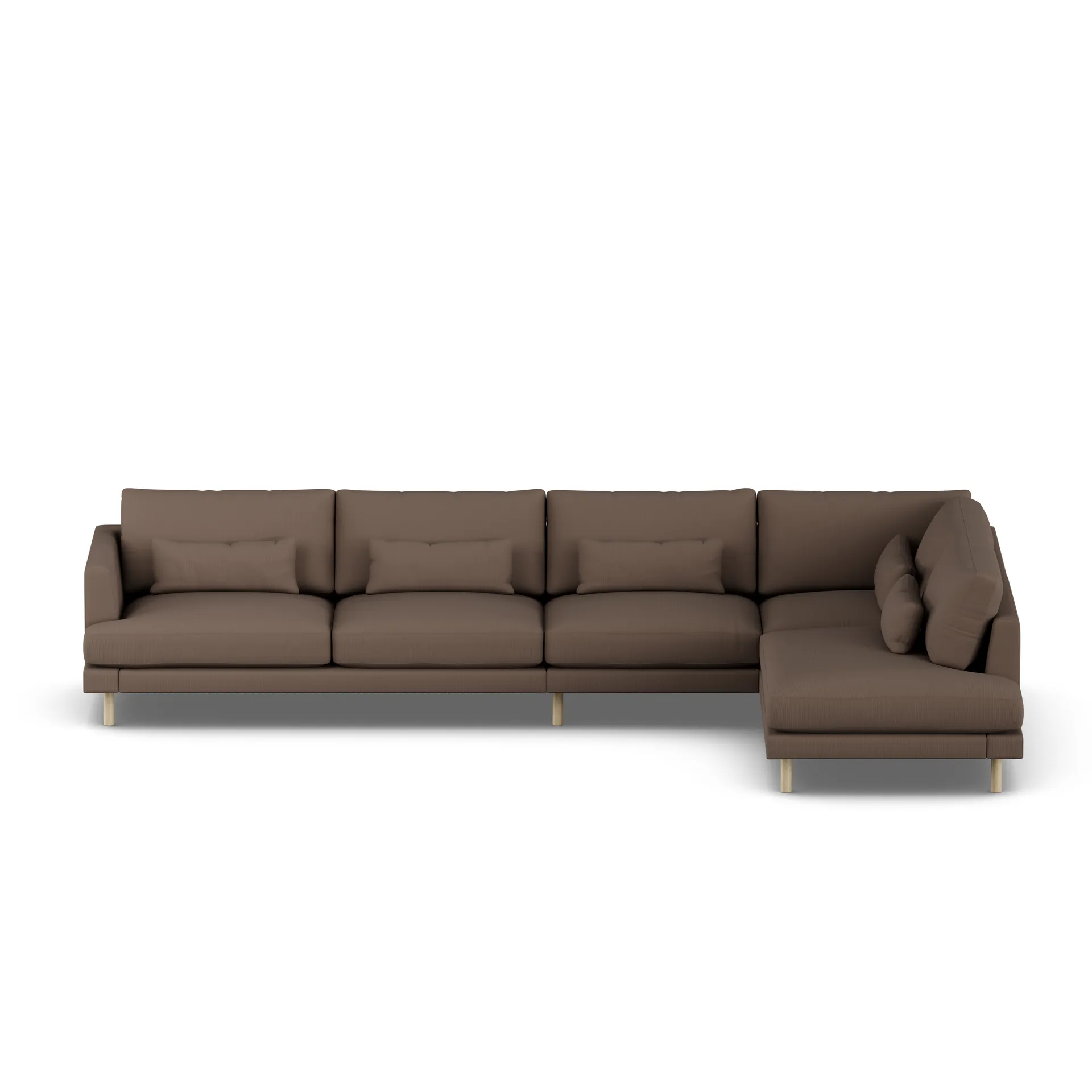 Bredhult Sofa, Jump Brown 1955-Eiche weiß geölt, 4-sitzig B1 1898