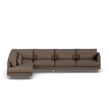 Bredhult Sofa - Jump Brown 1955-Eiche weiß geölt, 4-sitzig B2 - 1898