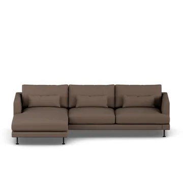 Bredhult Sofa - Jump Brown 1955-Schwarzer Stahl, 2,5-sitzig C2 - 1898