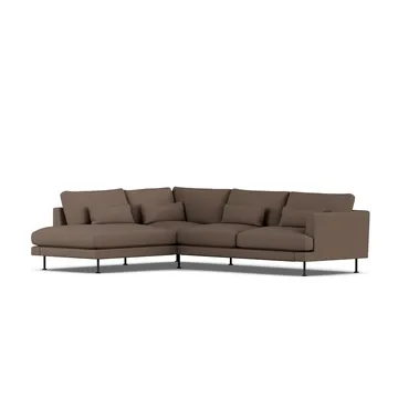 Bredhult Sofa - Jump Brown 1955-Schwarzer Stahl, 3-sitzig A2 - 1898