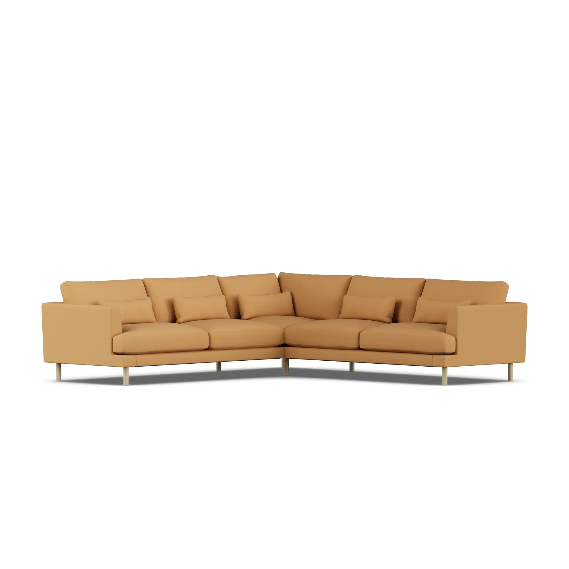 Bredhult Sofa, Jump Honey 1959-Eiche weiß geölt, Ecksofa F 1898