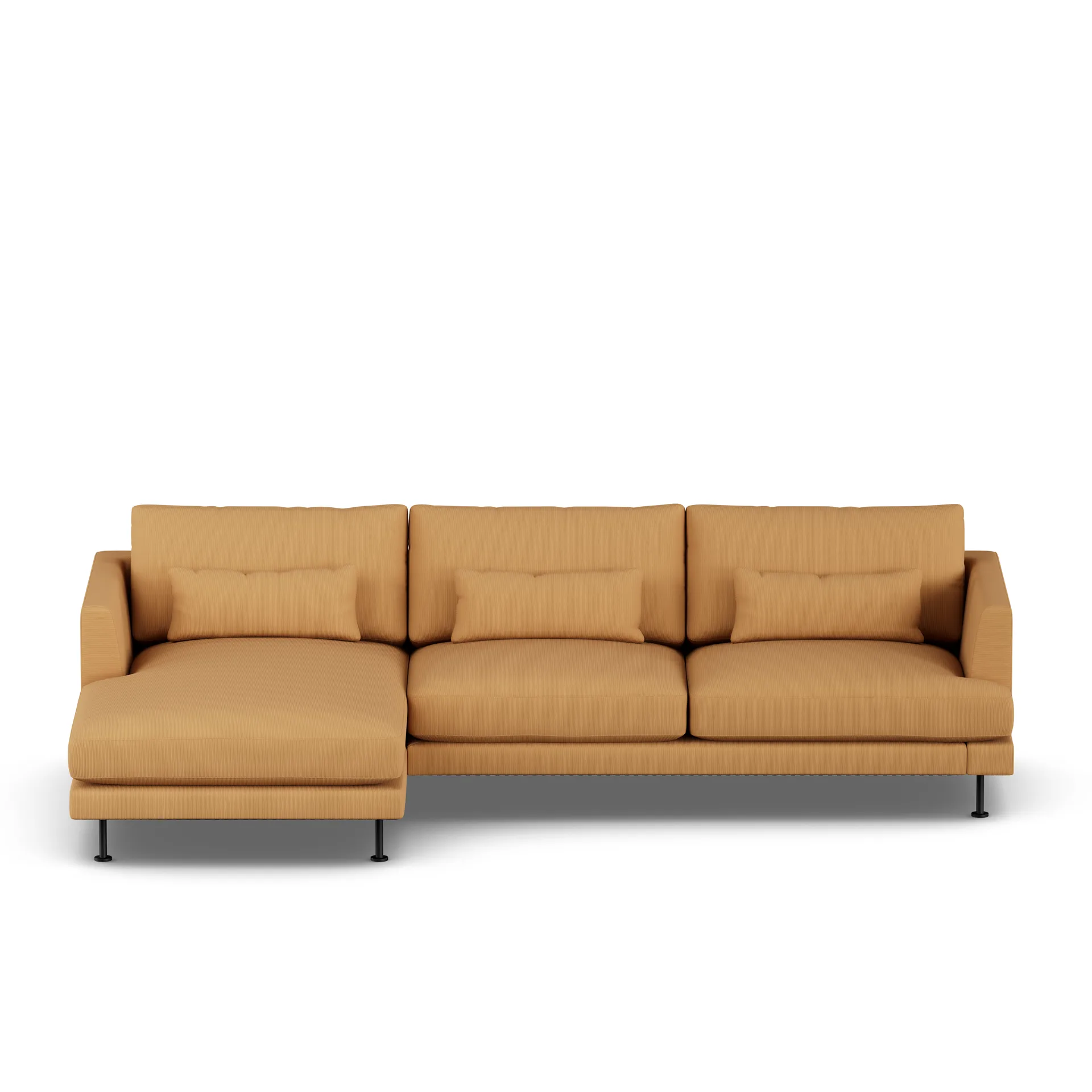 Bredhult Sofa, Jump Honey 1959-Schwarzer Stahl, 2,5-sitzig C2 1898