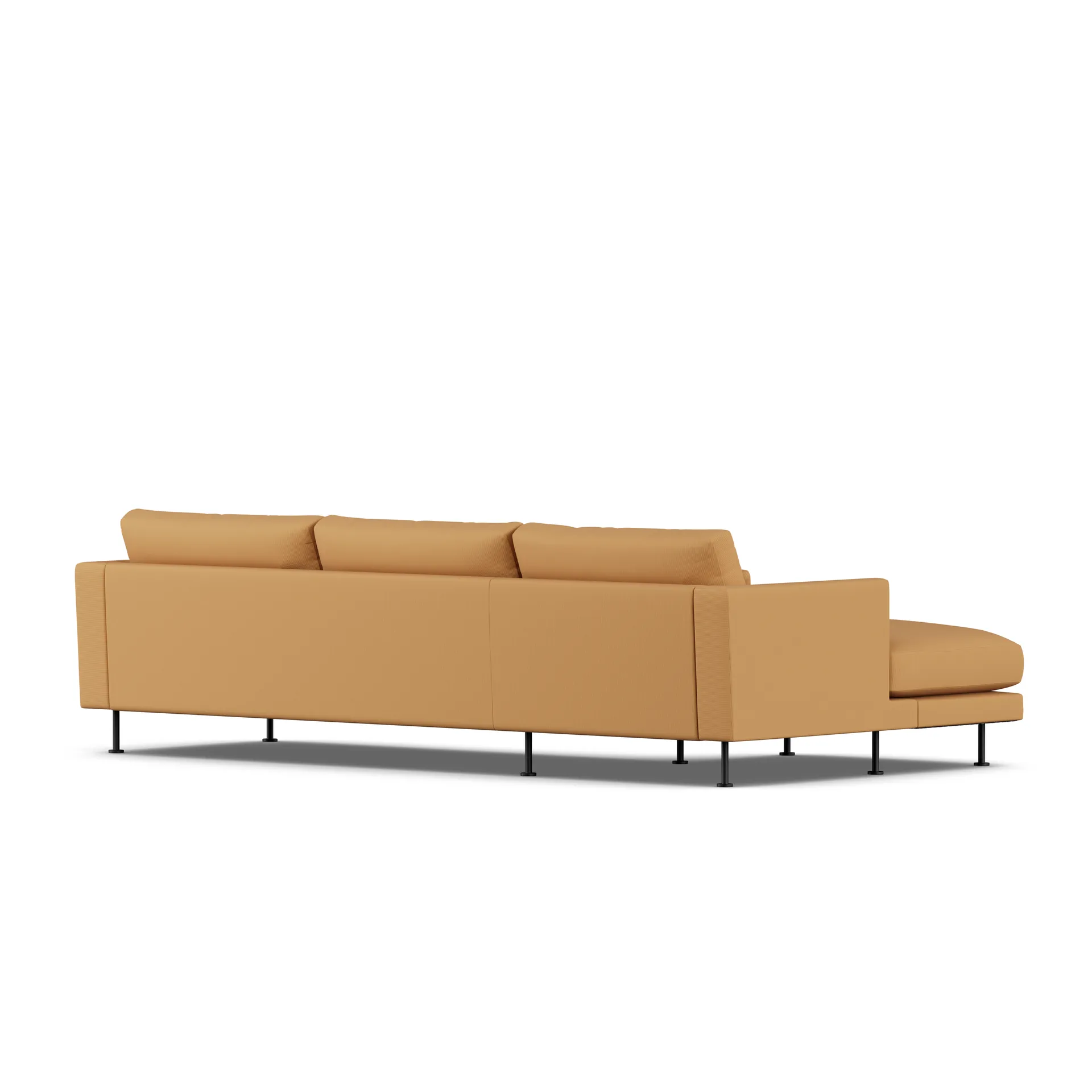 Bredhult Sofa, Jump Honey 1959-Schwarzer Stahl, 2,5-sitzig C2 1898