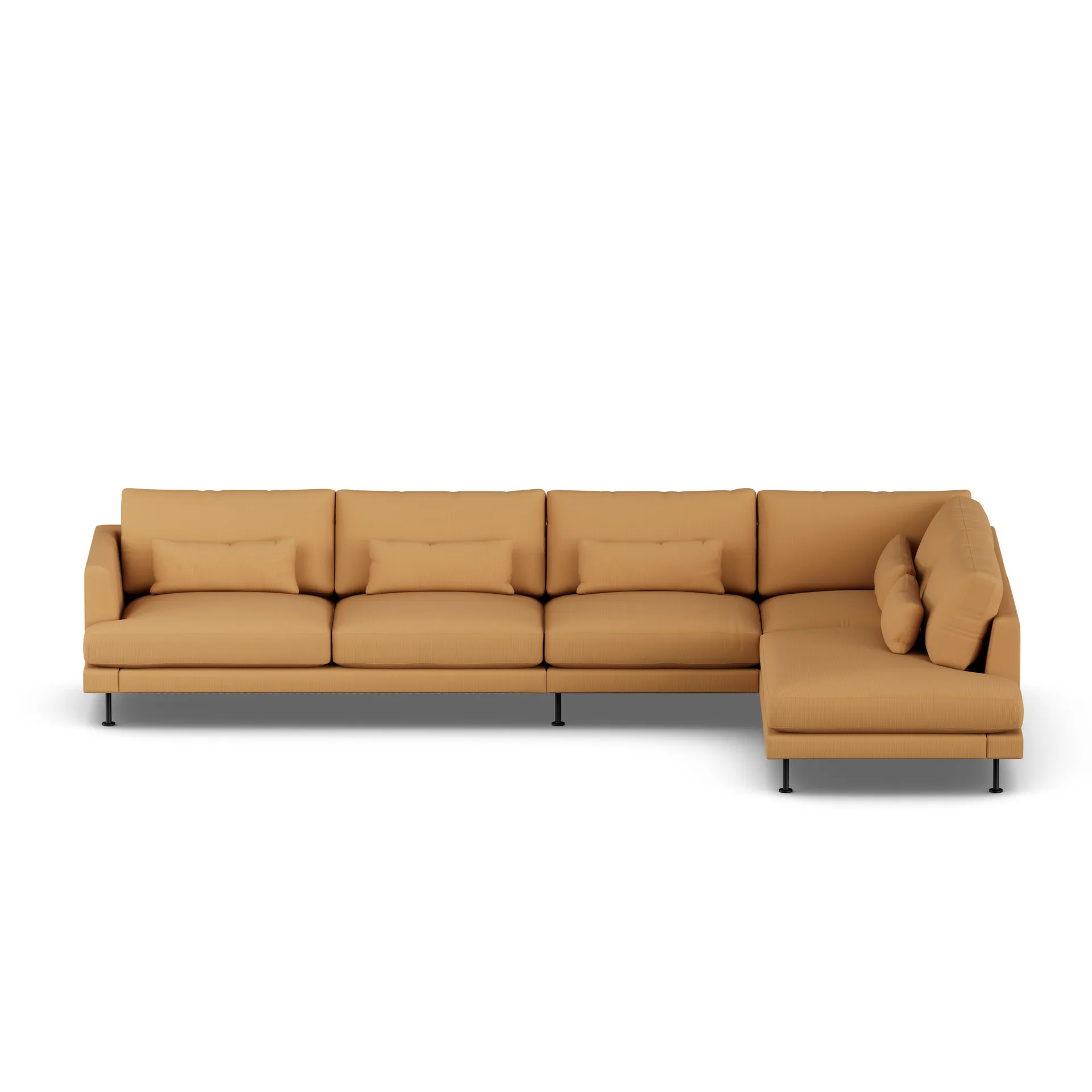 Bredhult Sofa, Jump Honey 1959-Schwarzer Stahl, 4-sitzig B1 1898