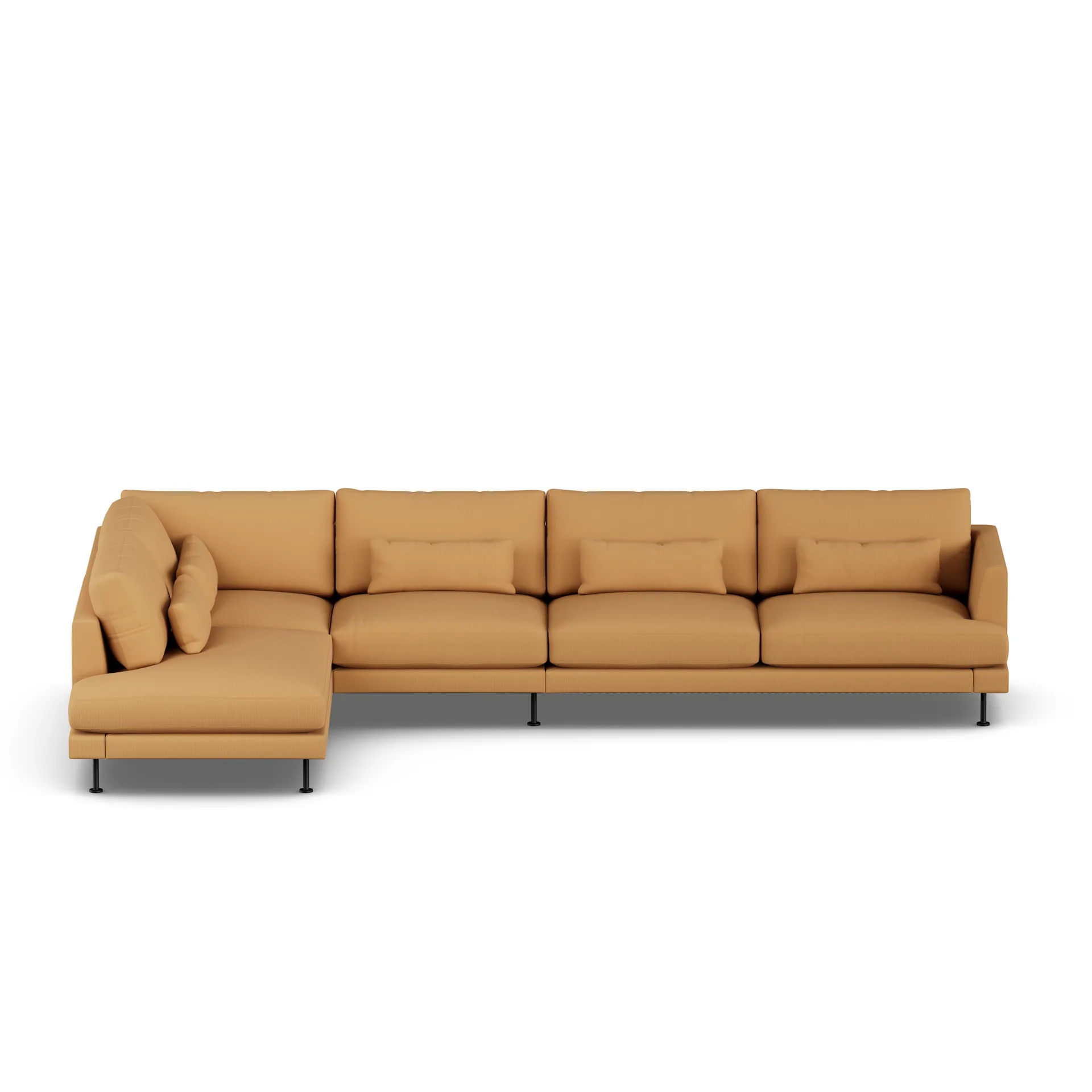 Bredhult Sofa, Jump Honey 1959-Schwarzer Stahl, 4-sitzig B2 1898