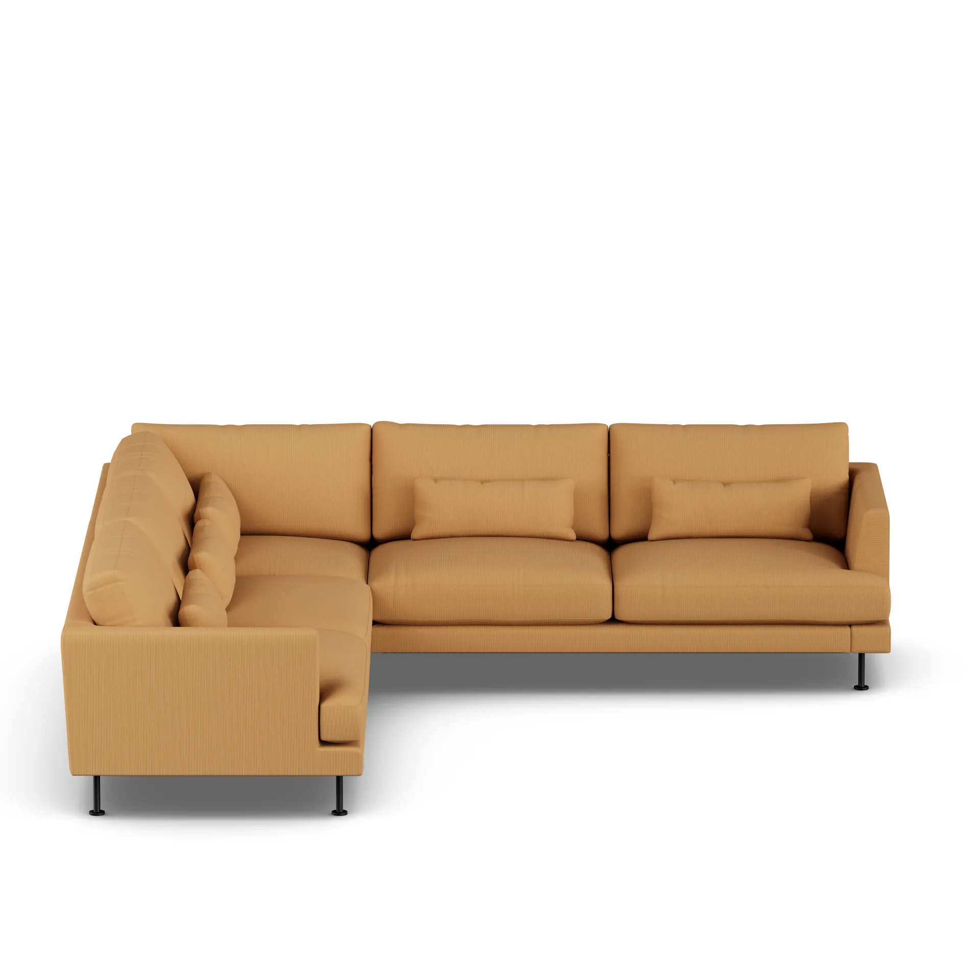 Bredhult Sofa, Jump Honey 1959-Schwarzer Stahl, Ecksofa F 1898