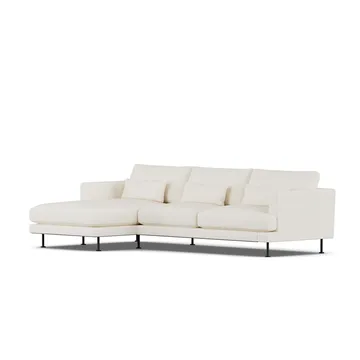 Bredhult Sofa - Jump Off White 1954-Schwarzer Stahl, 2,5-sitzig C2 - 1898