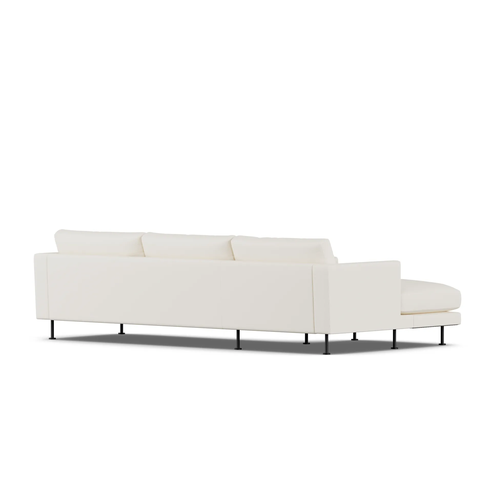 Bredhult Sofa, Jump Off White 1954-Schwarzer Stahl, 2,5-sitzig C2 1898