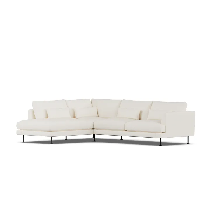 Bredhult Sofa - Jump Off White 1954-Schwarzer Stahl, 3-sitzig A2 - 1898