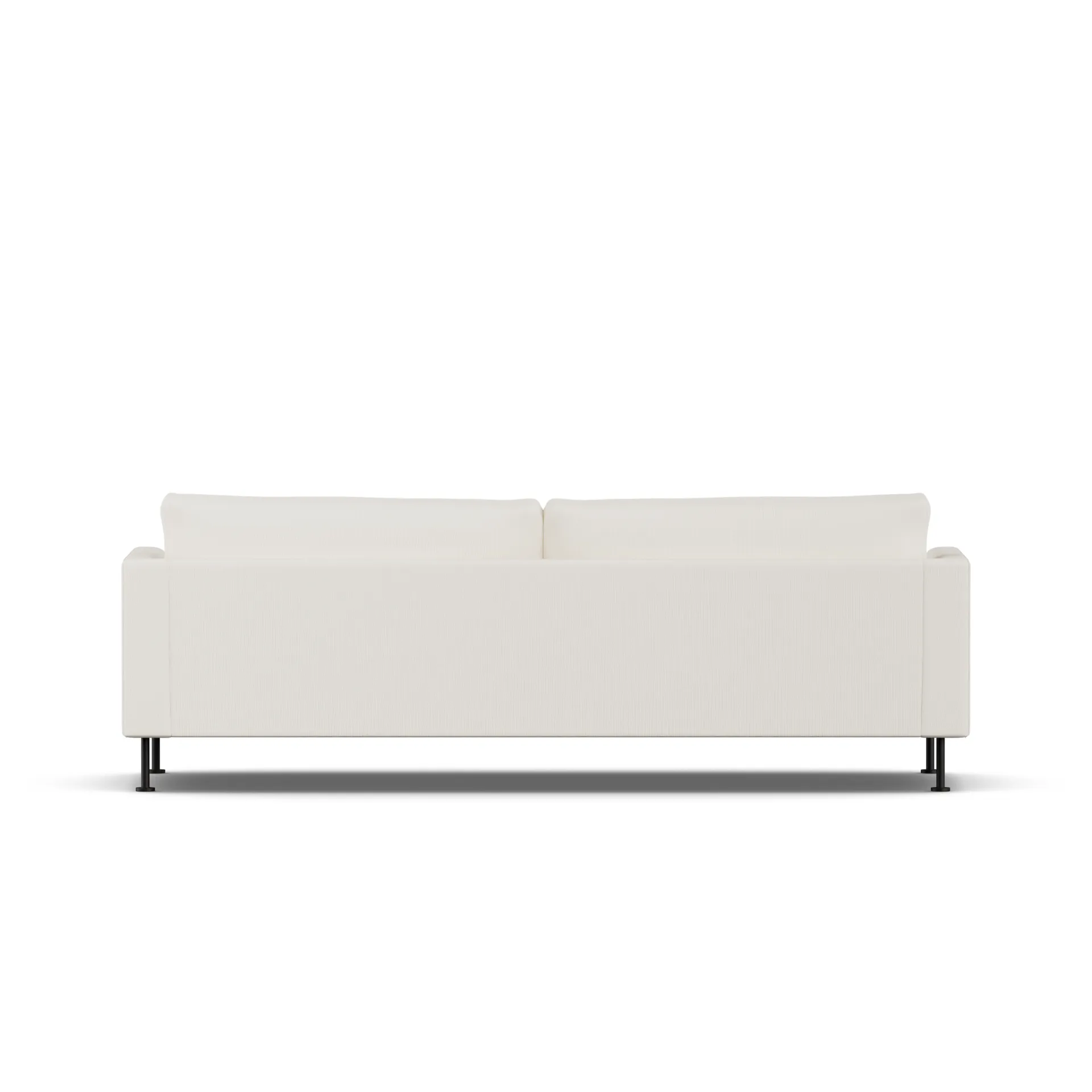 Bredhult Sofa, Jump Off White 1954-Schwarzer Stahl, 3-sitzig 1898