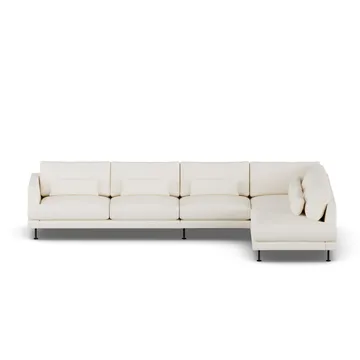 Bredhult Sofa - Jump Off White 1954-Schwarzer Stahl, 4-sitzig B1 - 1898